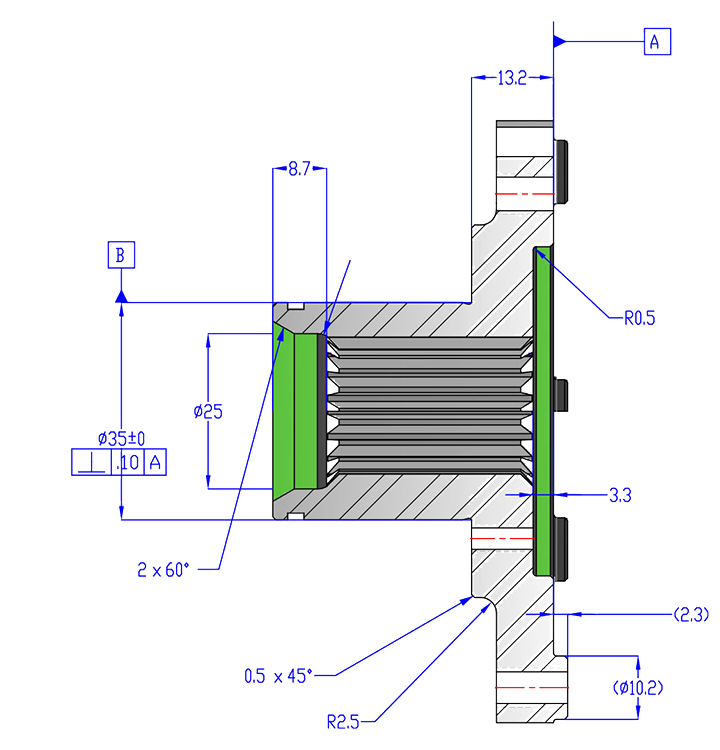 DraftSight-mechanical part